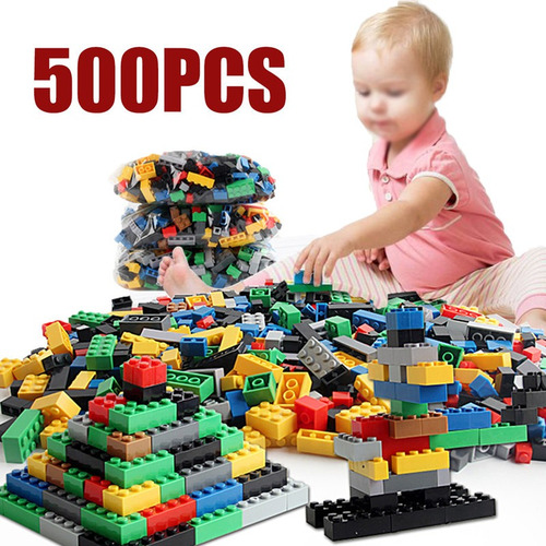 Bloques De Construcción Play & Learn, 500 Piezas En Bolsa [u