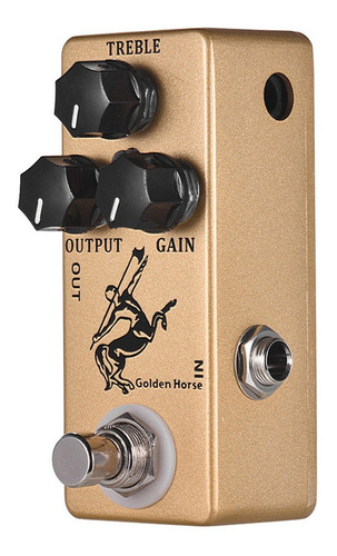 Imagen 2 de 4 de Pedal de efecto para instrumento de cuerda Mosky Golden Horse dorado