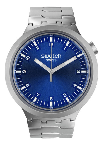 Reloj Swatch - Sb07s102g Color de la correa Gris Color del bisel Azul Color del fondo Azul marino