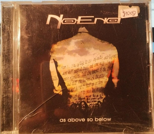 Noend- As Above So Below- Cd Excelentes Condiciones 