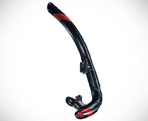 Atomic Aquatics Sv1 Contour Snorkel (negro/rojo)