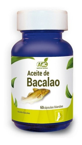 Aceite De Bacalao Anc 60 Cápsulas Blandas