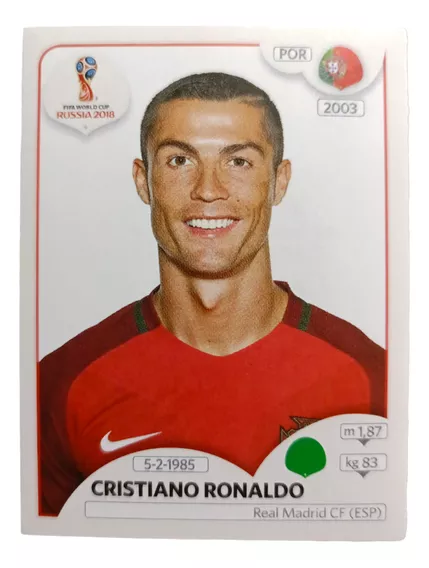 Estampa Cristiano Ronaldo Mundial Rusia 2018