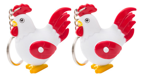 Llavero Light Sound Rooster Con Luces Led Tipo Cartera, 2 Un