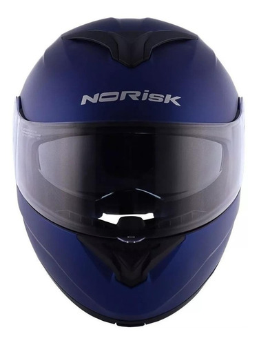 Capacete para moto  escamoteável Norisk  Force  azul-fosco monocolor tamanho 62 