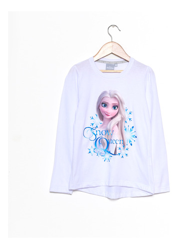 Remera Niñas Frozen Princesas Manga Larga Elsa Anna Disney® 