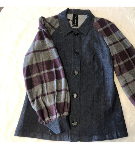 Saco De Jean Mangas Oxford