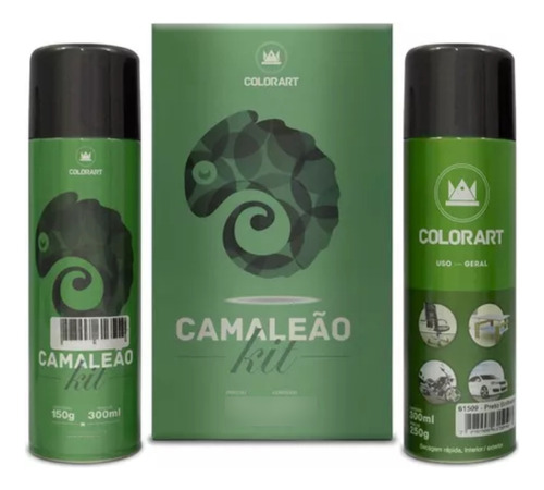 Kit Tinta Spray Camaleão (spray Primer + Spray Efeito)