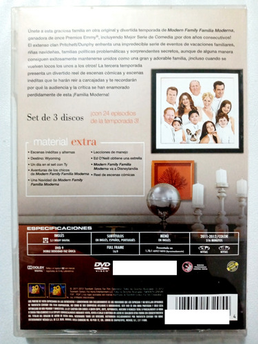 Modern Family Temporada 1, 2 Y 3 Dvds Originales (Usado)