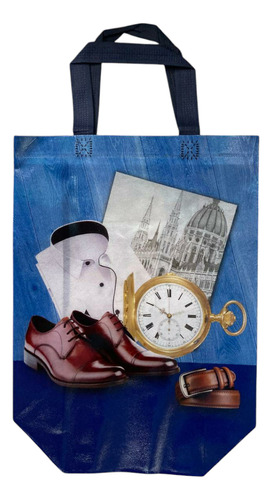 36 Bolsa Regalo Grande Hombre,caballero Dia D/padre Ecologi Negro, Marino, Cafe Hombre Caballero