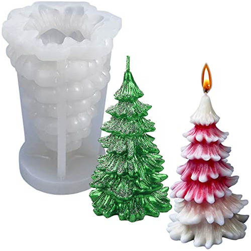 Zqysing Molde De Vela Para Árbol De Navidad, Molde De Silico