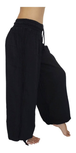 Imagen 1 de 5 de Pantalon Babucha Bambula Yoga Taichi Meditacion Clasica