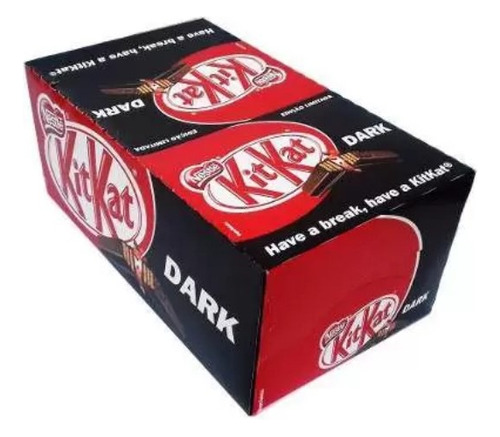 Chocolate Kit Kat Dark Meio Amargo C/24un - Nestlé