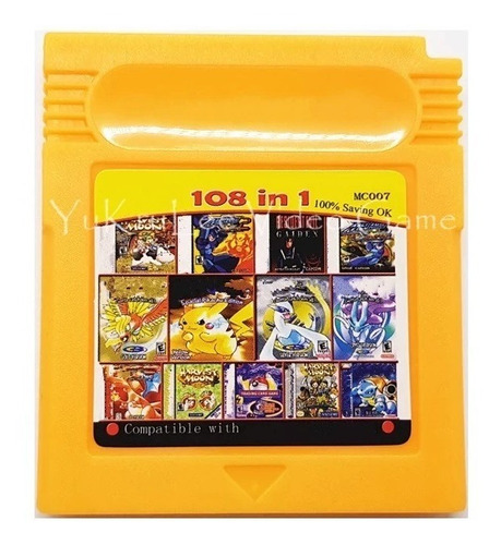 Imagen 1 de 2 de Cartucho Gameboy Con 108 Juegos