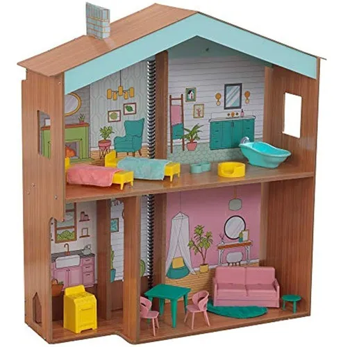 Kidkraft Dise ado Por M Casa De Mu ecas De Madera Con Iman