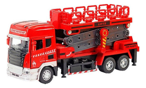 Jb Maqueta De Coche Alloy Fire Toys Back Force Sonido Y Luz