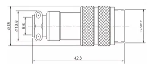 3 Fichas Conector Macho Cable Microfono 5 Pines Rosca Din