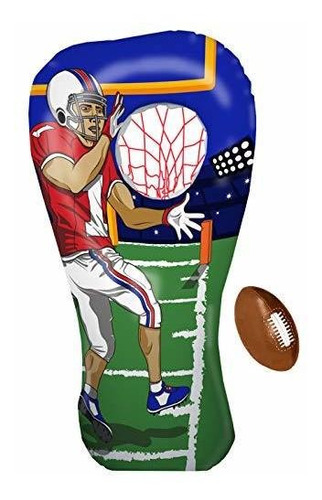 Island Genius Inflatable Football Toss Target Party Xhht5