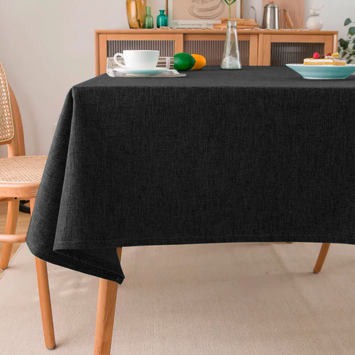 Toalha De Mesa Retangular Jacquard Linho 6 Lugares