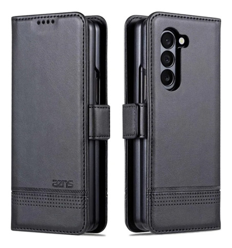 La Mejor Funda Cuero Para Samsung Z Fold 5 Wallet Magnetica