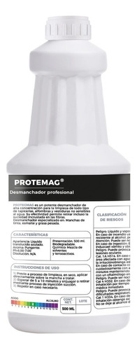 Protemag - Desmanchador Profesional - 500 Ml