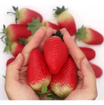 Comprar Fzbnsrko Fresa Falsa, 20 Piezas De Fresas Artificiales Reali
