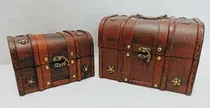 Comprar Set De Baúles X 2 Unid Baúles De Madera Baúl Cofre De Madera