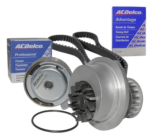 Kit Distribucion C/bomba Agua Chevy Pop 2002 (3 Pzs) Acdelco