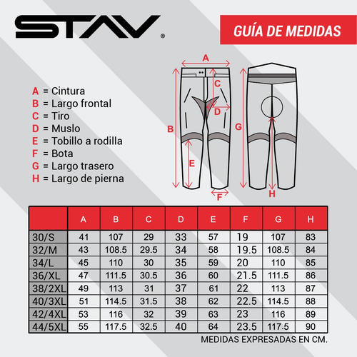 Imagen 8 de 9 de Pantalón Moto Stav Core Protection Abrassion Control