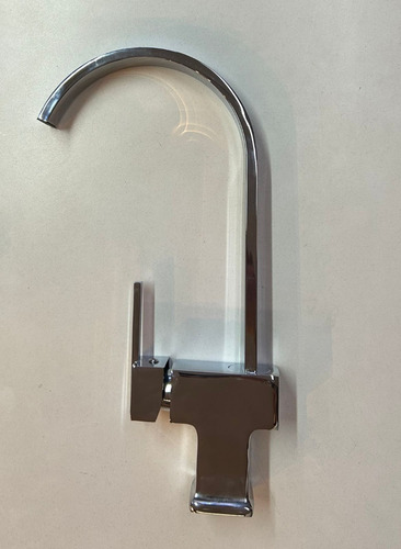 Griferia Canilla Curvo Pico Cascada Cocina Monocomando Bacha