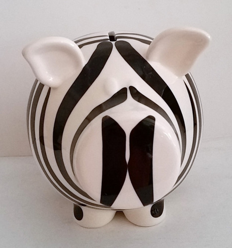 Tk0d Cofre S&p Living Oink! Zebra Money Box