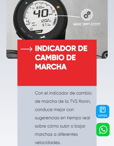 Motocicleta Tvs Ronin 250