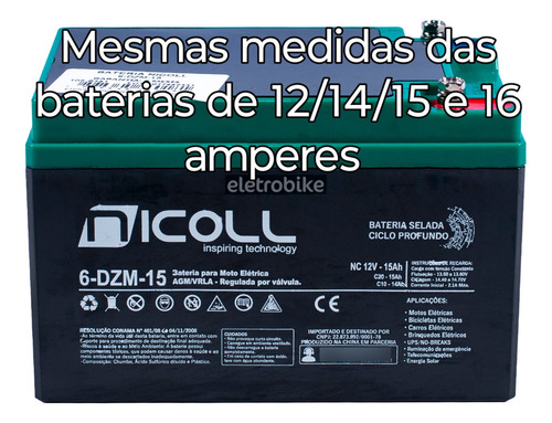 Kit 3 Bateria 36v 15ah Bicicleta Elétrica Dafra Vex Vmx,dbx
