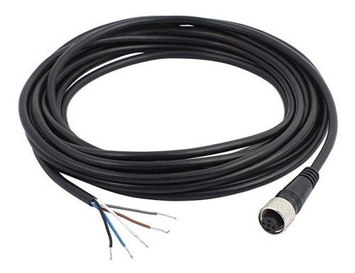Uxcell M12 Recta 5 Pines Del Conector Del Zócalo De La Aviac