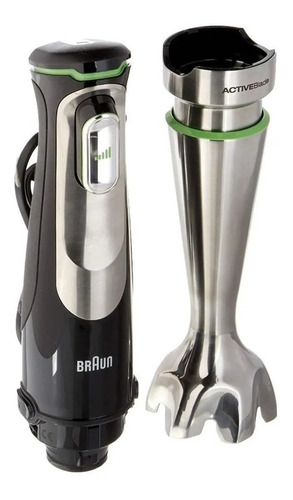 Imagen 2 de 4 de Batidora de inmersión Braun MultiQuick 7 MQ7027 negra y acero inoxidable 500W