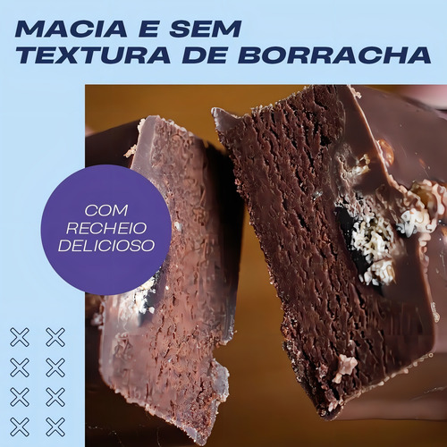 MukeBarrinha Muke Sabor a trufa vegetal 12 unidades 720 g +mu