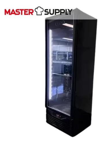 Heladera Vertical Exhibidora Fam V420mtblack 395lts