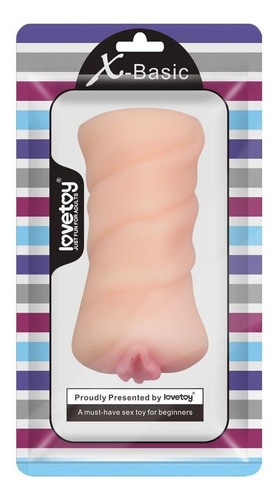 Masturbador masculino Lovetoy Masturbador masculino Vagina masculina Masturbador de bichano rosa - cor nua
