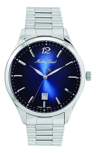 Mathey-tissot Urban Cuarzo Esfera Azul Reloj Para Hombre H41