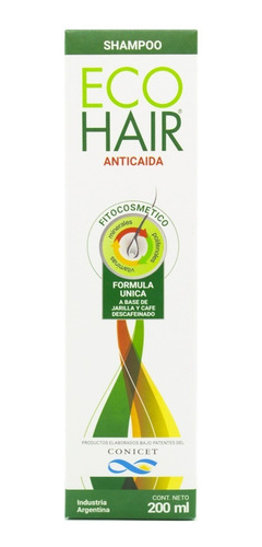 Shampoo Ecohair Anticaída 3 en 1 en botella de 200mL por 1 unidad