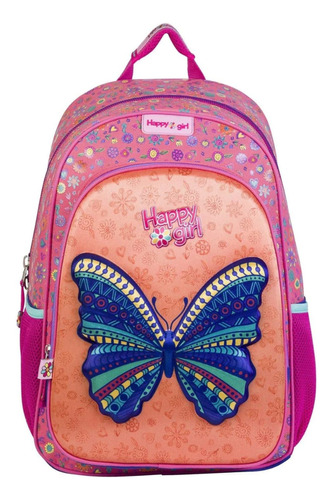 Mochila Escolar Grande Chenson Original Lentejuelas, Glitter, Tornasol Mariposa 3d, Jirafa, Osito Panda, Rosa, Morada, Portatablet Primaria Secundaria