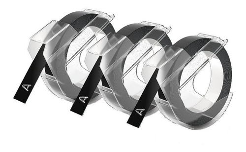 Imagem 5 de 6 de *kit Rotulador Manual Organizer 1610 + 10 Fitas Pretas