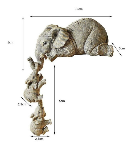 Jóias De Resina Bonito Elefante Decoração Para Casa Figurine