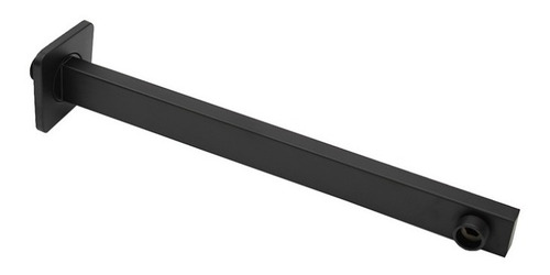 Juego Baño Cuadrado Regadera 15cm Monomando 6 Pz Negro Lujo