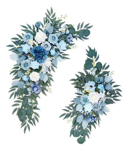 2 Piezas De Flores De Arco De Boda Hechas A Mano Para