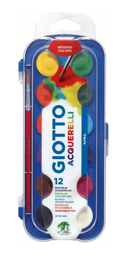 Acuarelas Giotto X 12 Colores + Pincel