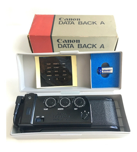 Canon Data Back A - Tapa Clasificadora A-1, Ae-1, At-1, Av-1