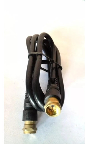 Cable Coaxial Rg59/u 90 Ctm Negro Con Conectores