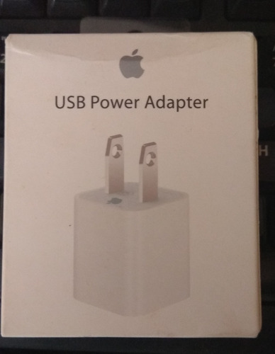 Cargador Adaptador Usb 5w Apple Original iPhone Y iPod 