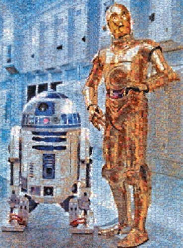 Guerra De Las Galaxias Photomosaic C-3po Y R2 D2 Bigjig...